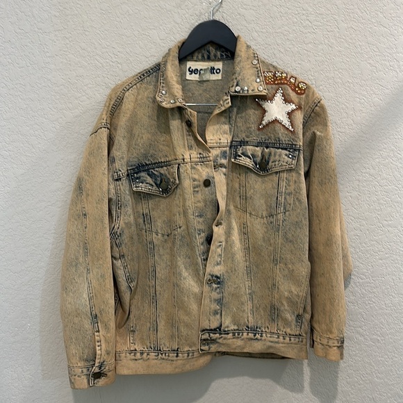 Other - Hand made Texas theme vintage denim jacket size XL